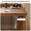 Modern L-Shaped Solid Wood Desk with Bookshelf-982563848-982563889