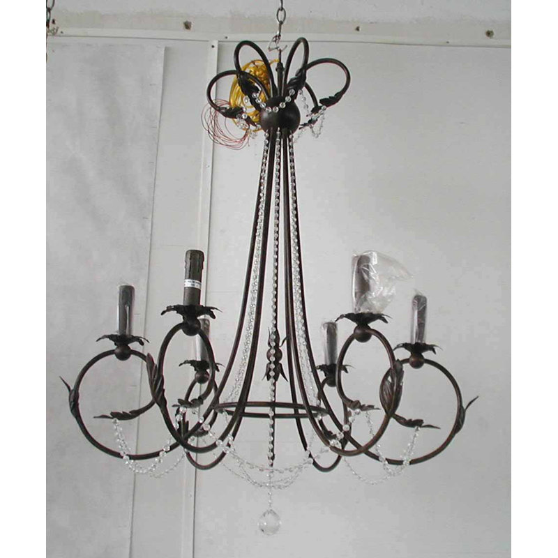 Série RT 6-lumière bougie-Style Chandelier