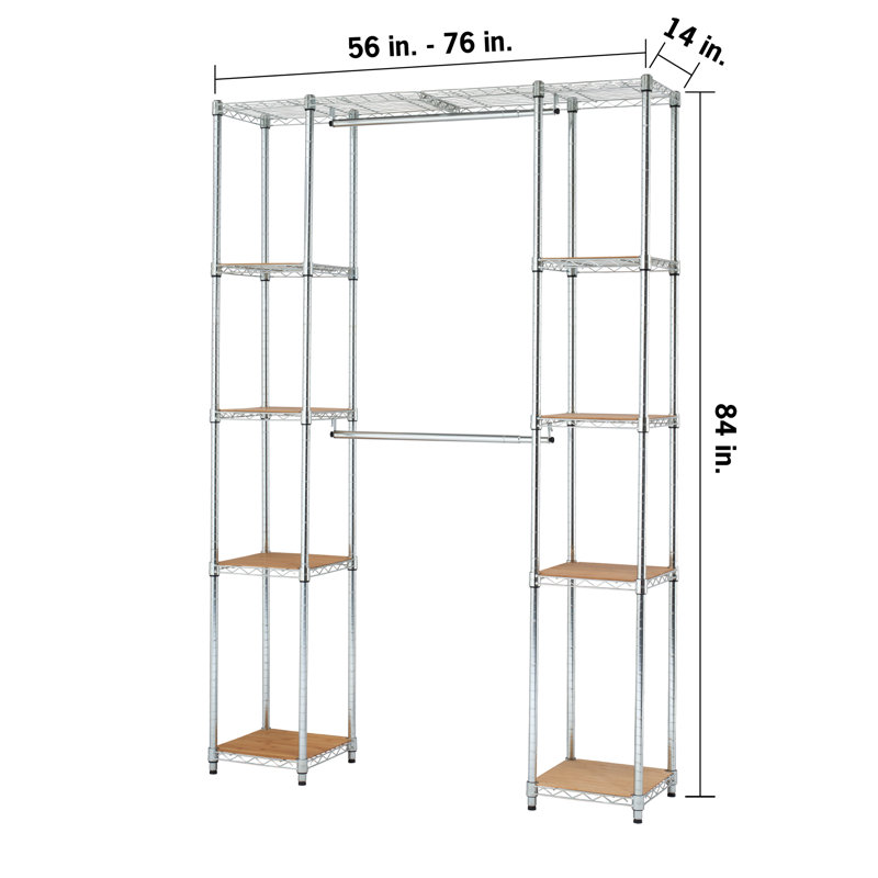 Adrie Adjustable Clothing Rack, Dark Bronze