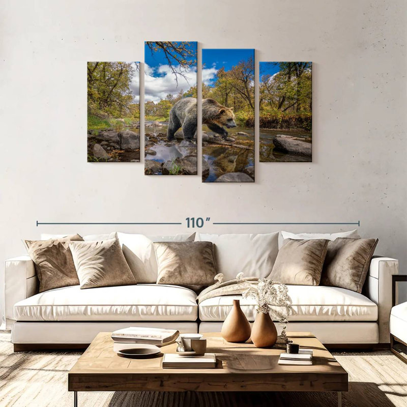 Brampt Grizzly Bear Creek, 48" H x 75" W