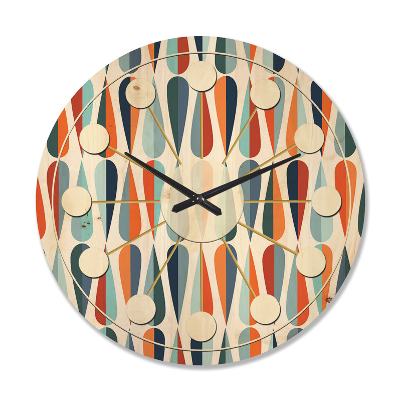Horloge murale abstraite, Grand