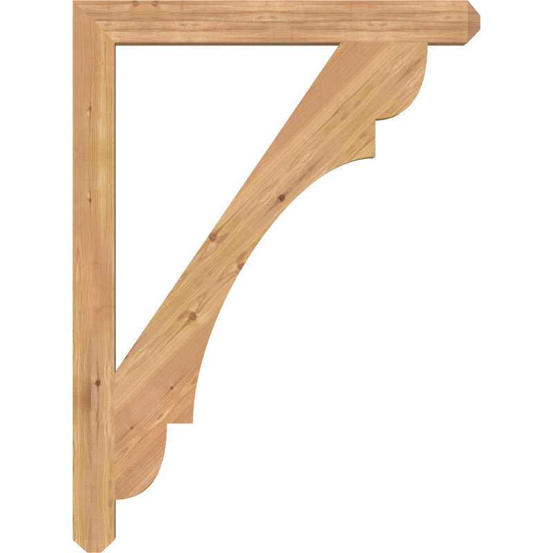 Support pour artisan olympique, Cèdre rouge de l'Ouest (lisse), 46"H x 3.5"W x 34"D