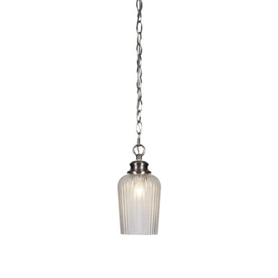 Luminaire suspendu à chaîne Cordova avec verre 5 po
