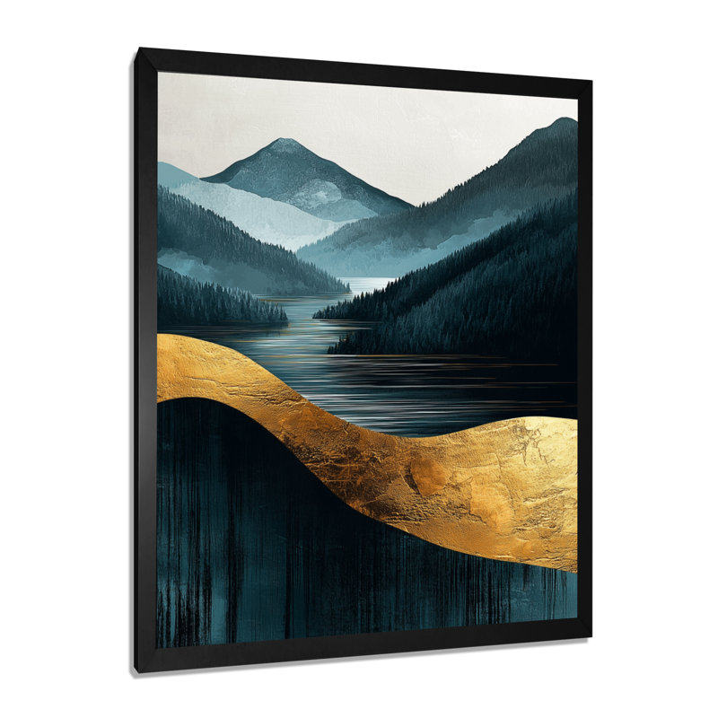 Gernold - Décoration murale chalet, 20" H x 12" W, Reproduction encadrée d'une seule photo, Black