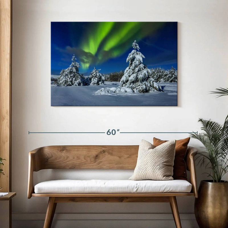Alvord Winter Northern Lights, H 30 po x l 45 po