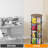 Rotating 360° Bookshelf Tower, Stackable Spinning Bookcase, Space‑Saving Revolving Round Shelf, Floor Standing Swivel Corner Organizer, Brown-1995543341