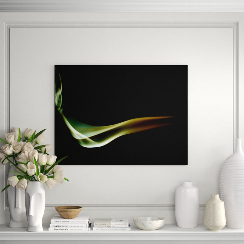 Calumet 4 Print by Francis Augustine, 24" H x 36" W x 0.8" D, Black Framed Paper, White