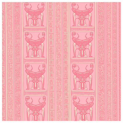 Édredon rose égyptien à motif de Scarabée