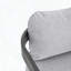 Chaises de salle à manger en aluminium pour l'extérieur avec coussins gris, ensemble de 2-1739915649