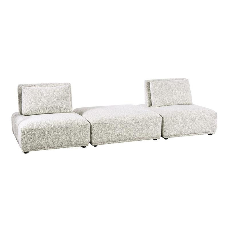 Canapé modulaire 2 places Stavan Boucle 114 po Stavan, Boucle gris clair