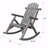 Outdoor Patio Rocker Chair, Durable Wooden Porch Rocker, Fir Log Rocking Chair-478023199
