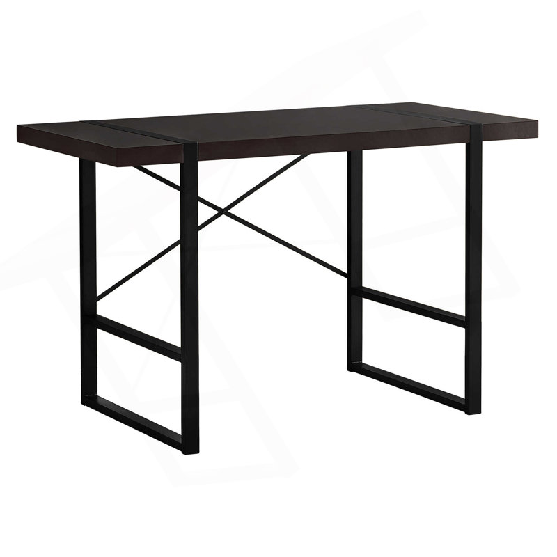 Computer Desk, Home Office, Laptop, Work, Laminate, Metal, Contemporary, 30" H x 49" W x 23.75" D, Espresso