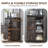 Farmhouse 5 Drawers Dresser Wood Rustic with Sliding Barn Door & Shelf-1147057866