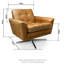 Begay Upholstered Swivel Armchair-1363168592