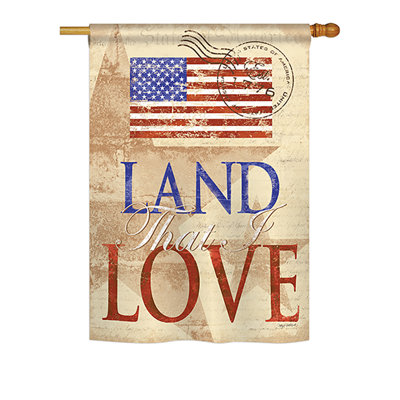 Double Sided 40 in. H x 28 in. W Polyester Garden flag