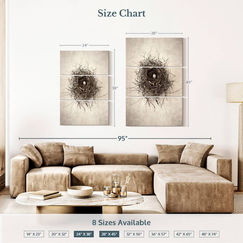 Brampt Nest, 38" H x 24" W
