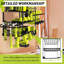Support utilitaire mural en métal pour 8 trous