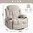 Swivel Recliner Chair with USB and 2 cup holders-1300664124