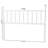 Baxton Studio Edaline Bamboo Motif Headboard - Crafted Wood Panel with Decorative Turned Spindle Design for Boho Costal Bedroom, Queen, White-129908000