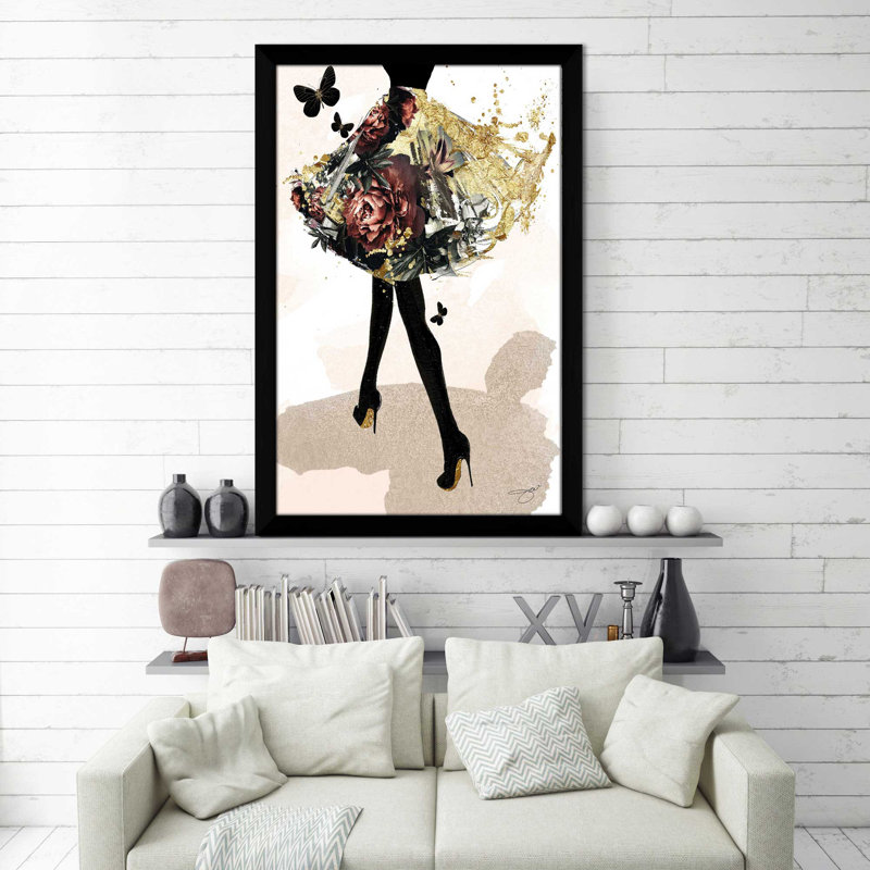 «Walk Away 2» par By Jodi - impression, Cadre noir, H 49,5 po x l 33,5 po x P 1 po