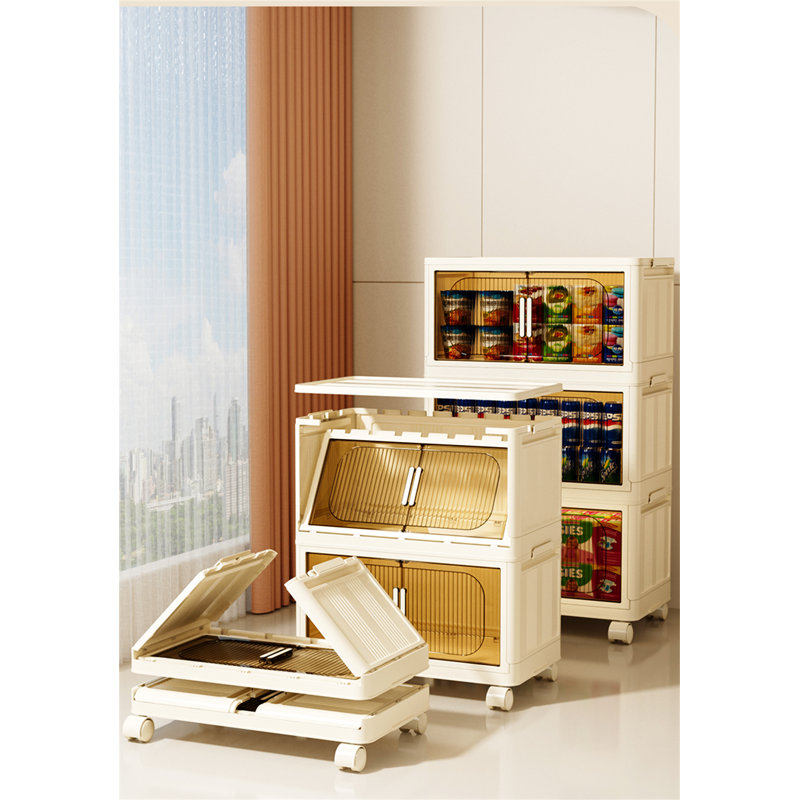 19.69" Side Wide Folding Storage Cabinet