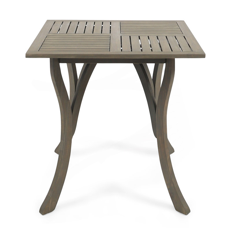 Square Patio Table With Steel Legs
