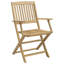6 - Person Wood Patio Dining Set with Round Table