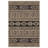 JUTA Machine Washable Moroccan Geometric Diamond Design Performance Area Rug Brown Black  Non-Slip Backing-801643685