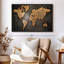 "Art mural carte du monde en cuivre"-1061714575