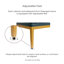 Table de chevet en bois massif de style bohémien