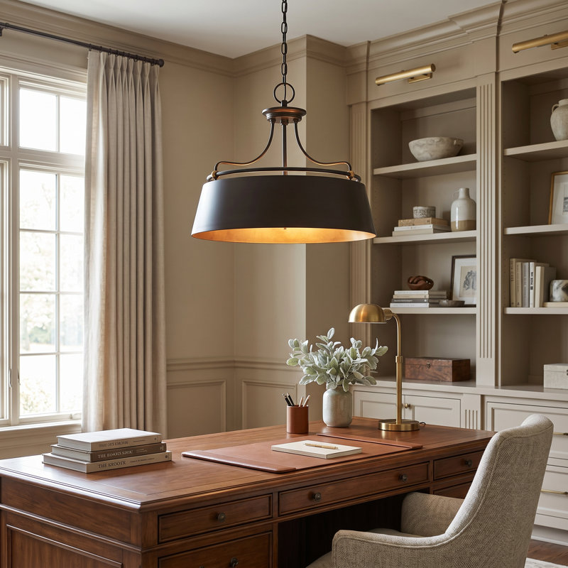 Natoli 4 - Light Dimmable Drum Chandelier