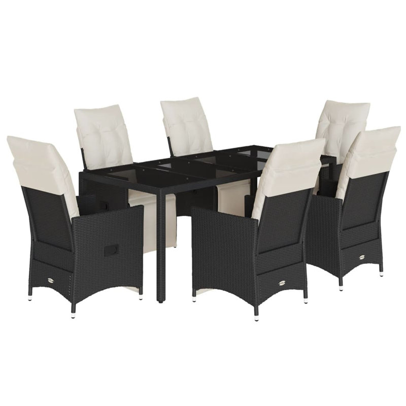 Garden Dining Set, Dark Grey