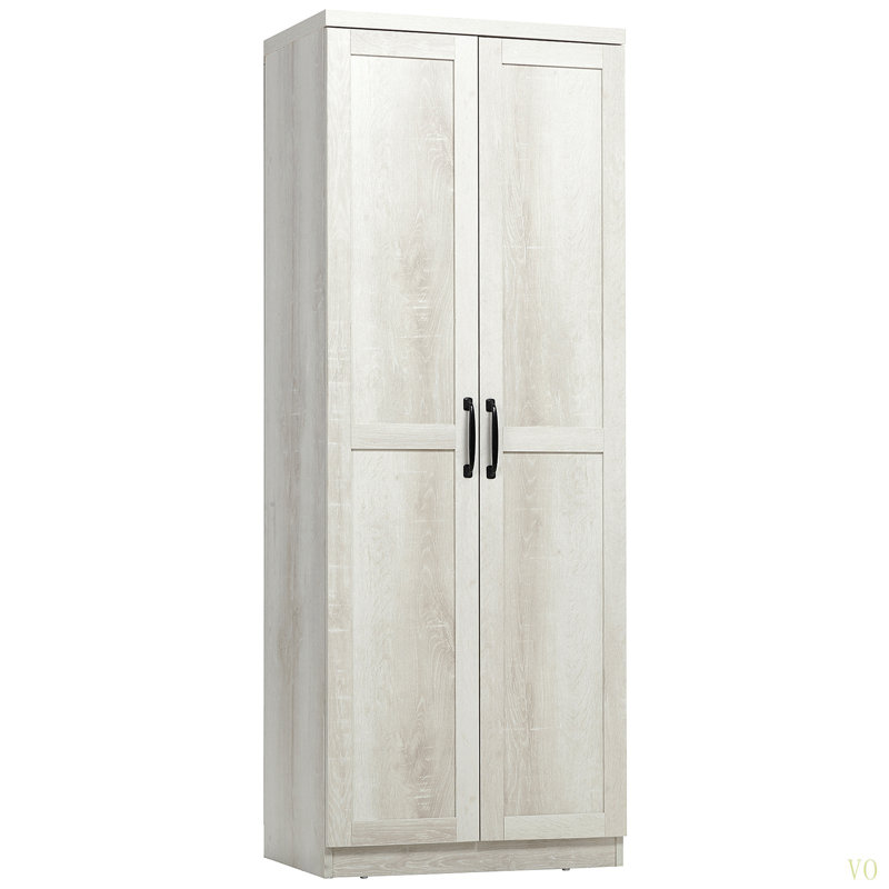 Armoire de rangement autoportante 63 po à 2 portes avec tablettes à 5 niveaux et 2 tablettes réglables pour la salle à manger