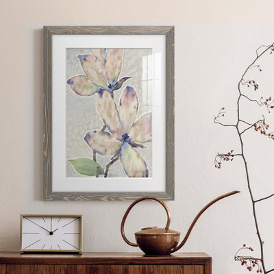 Blossom Study I Premium encadré mat - prêt à être suspendu