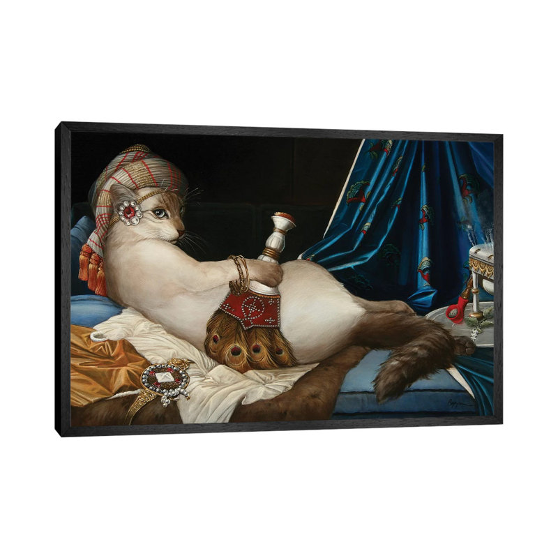 Tasha - Print on Canvas, 66.04 cm H x 45.72 cm W, Black Framed