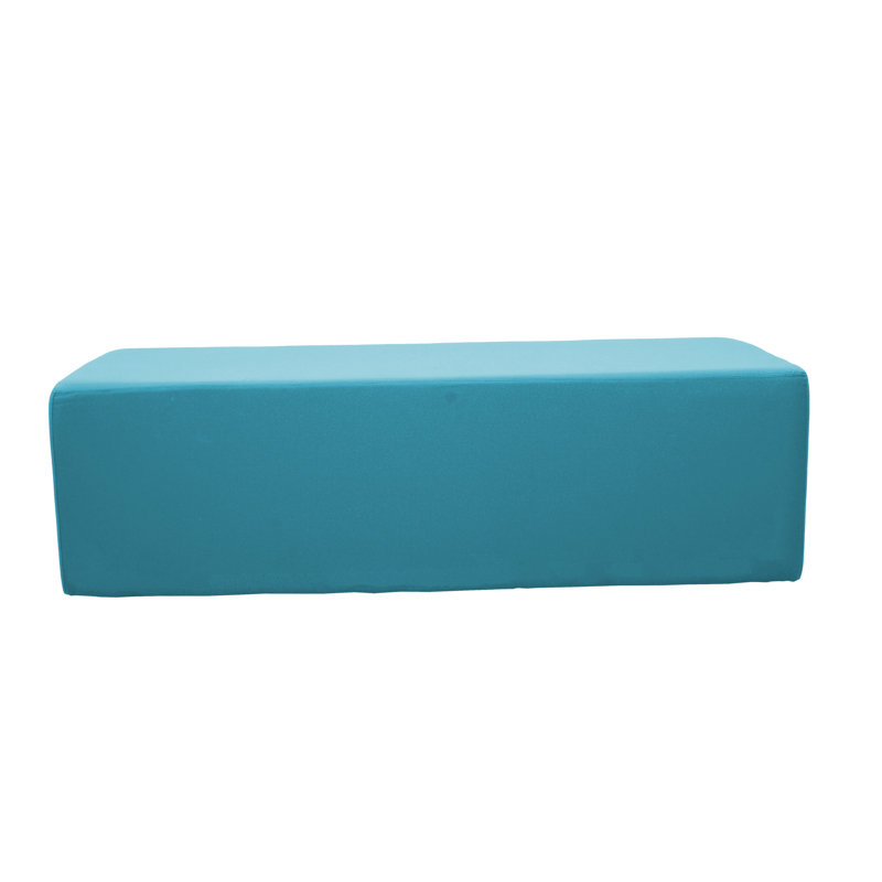Repose-pieds d'extérieur rectangulaire 24 po x 60 po avec Sunbrella®, H 18 po , Toile Aruba