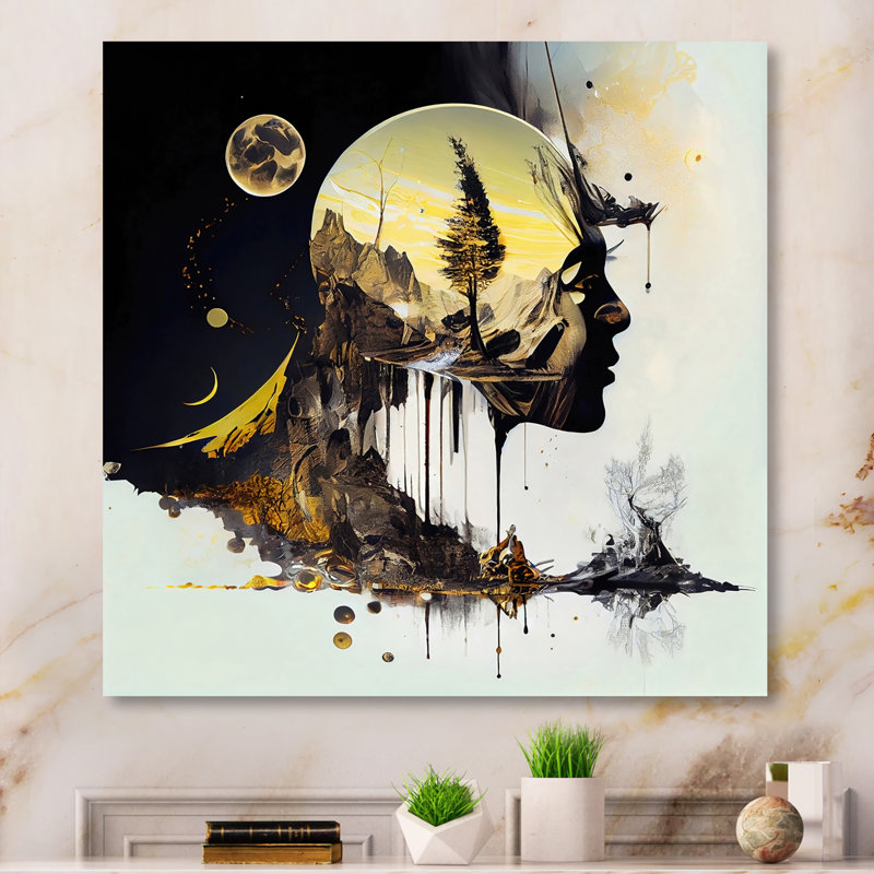 - Art mural moderne sur toile, L 16 po x H 16 po, Toile tendue