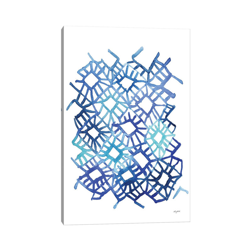Blue Abstract III by Kelsey McNatt - Wrapped Canvas Print, Wrapped Canvas, 30.48cm H x 20.32cm W