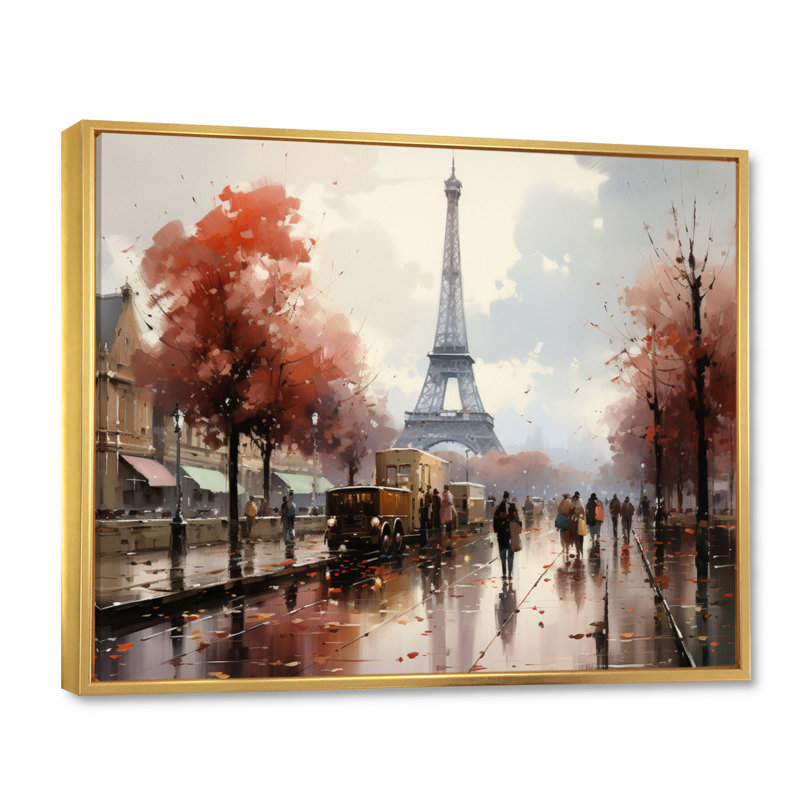 Maryliz, Paris français en 1950 - reproduction, 16" H x 32" W, Cadre flottant doré