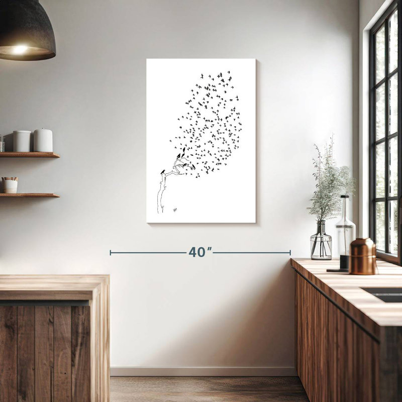 Brampt Birds Fly Away, 36" H x 24" W