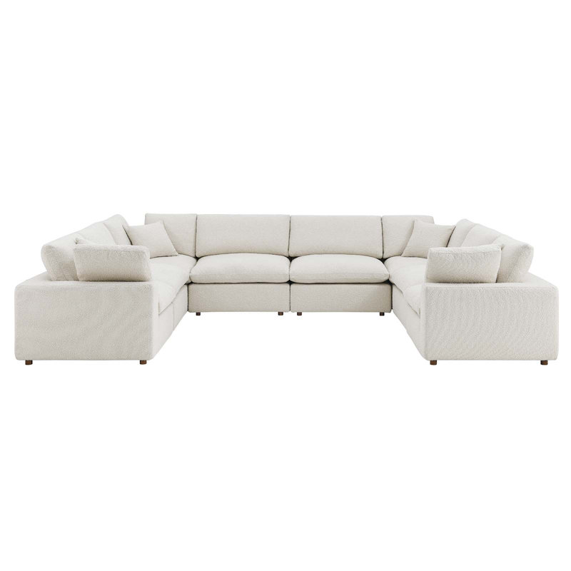 Canapé modulaire en tissu 8 pièces Commix, Ivoire