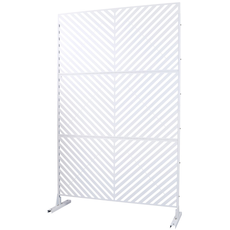 Écran d'intimité extérieur et intérieur H 76 po x l 48 po, Blanc