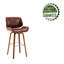 Derrion 76cm Swivel Faux Leather Bar Stool-95316573