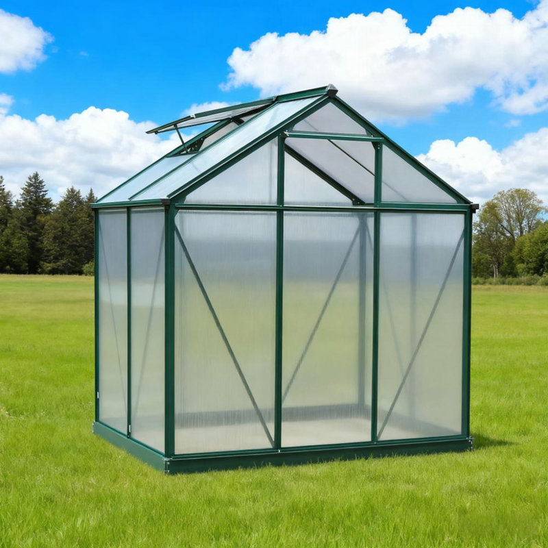 Polycarbonate Greenhouse, 6.2' W x 8.3' D