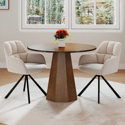 Round Dining Table Set Mid Century Modern Small Round Dining Table Set With Swivel Dining Chairs