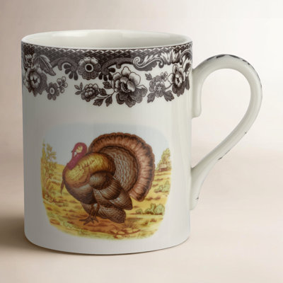 Woodland Turkey Porcelain Mug
