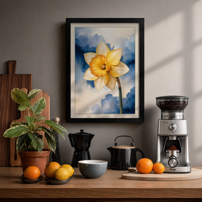 Solitary Daffodil Botanical - Framed Print