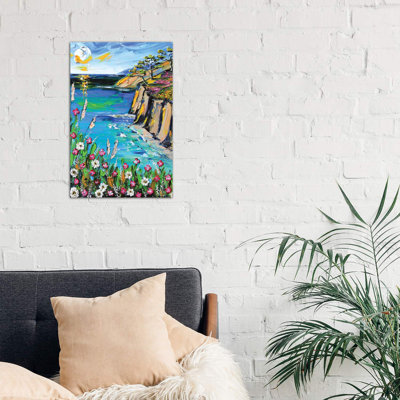 A Perfect Day In Monterey by Lisa Elley - Wrapped Canvas Print