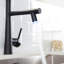 Robinet de cuisine robuste - Noir mat rétractable de style commercial avec ressort de lavabo pré-rinçage à poignée simple-494370717