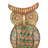 Henna Owl Wall Decor - Auburn
